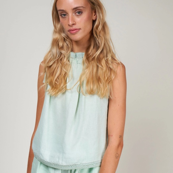 Ulla Johnson Ezra Tank - Cerulean Sz4 - Picture 3 of 6